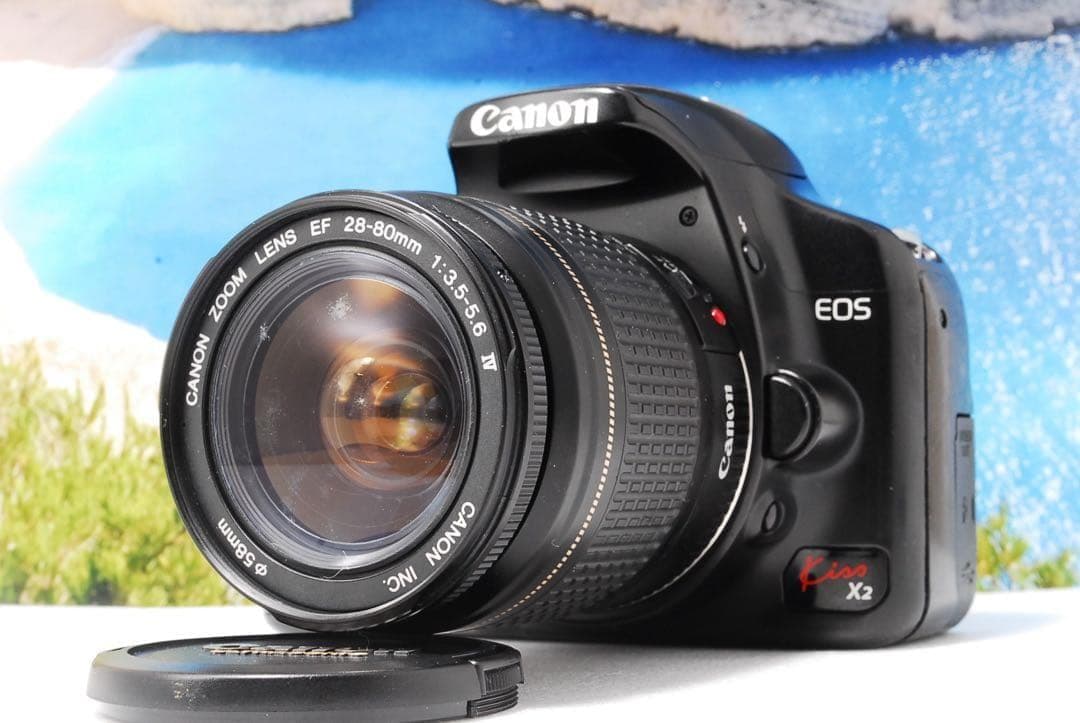 ✨Canon Kiss X2 ✨届いてすぐ使える❤️初心者にぴったり♪一眼レフ