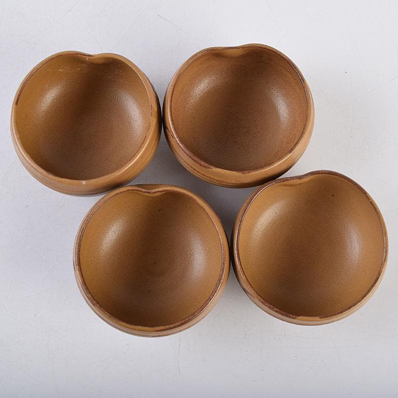 佐渡無名異焼　常山焼　三浦常山造　茶葉釉椿画　茶器揃　共箱　M　R9003