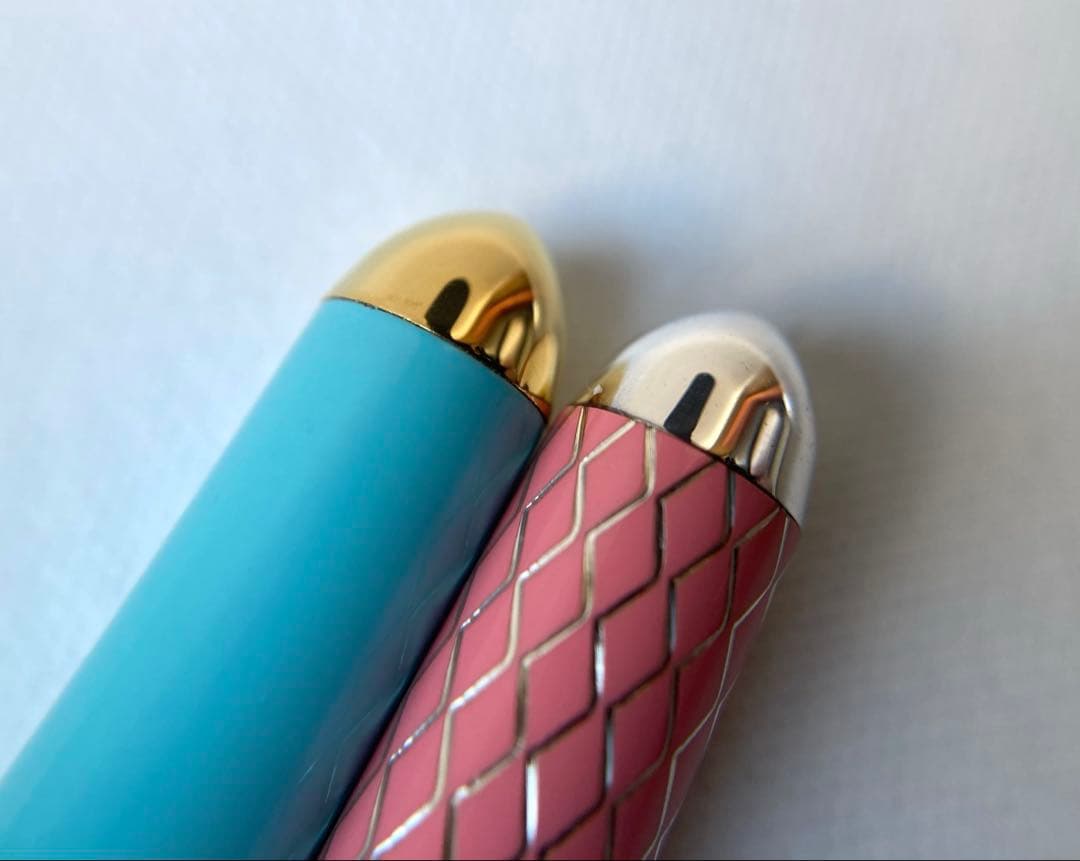 ティファニー ブルーエナメル ピンク 細身 ボールペン 2本おまとめ