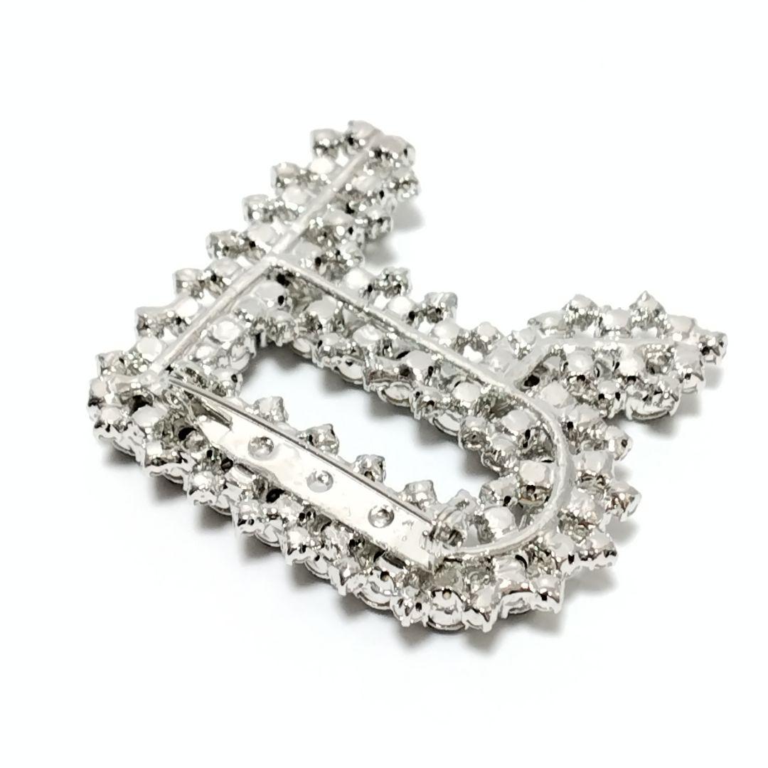 ROCHAS　ロシャス　ブローチ　ビジュー　約5.0×4.5cm　アクセサリー