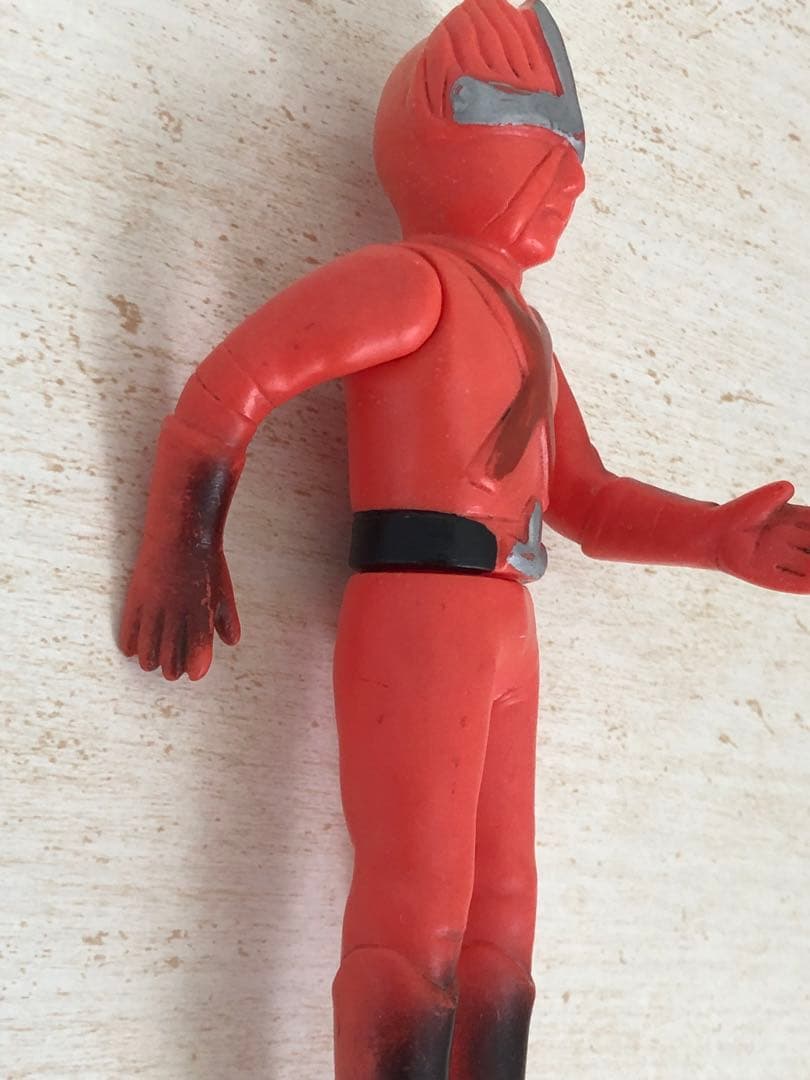 レインボーマン ダッシュ2 炎の化身 ソフビ 無版権 パチ 当時物