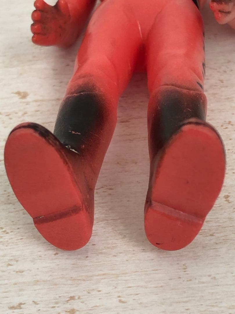 レインボーマン ダッシュ2 炎の化身 ソフビ 無版権 パチ 当時物