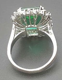 mimiザンビア産 天然エメラルド ラボグロウダイヤモンド リング 指輪