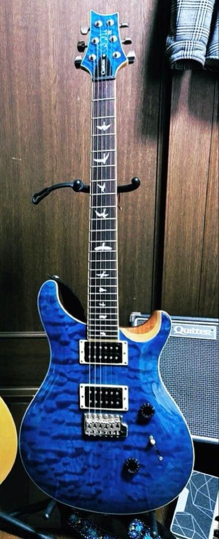 ギター PRS SE Castom24 QM LTD Blue matteo ギター PRS SE Castom24 QM LTD Blue matteo 当社オリジナル PRS ”SE