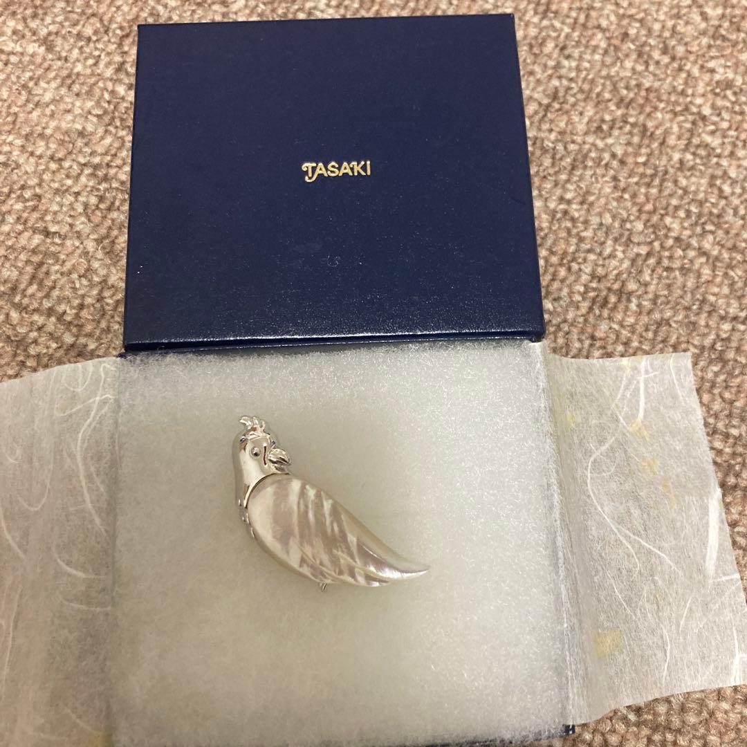 田崎真珠 TASAKI 鳥 インコ ブローチ
