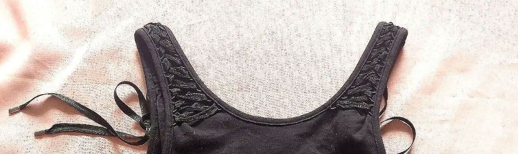 Christian Dior 黒ループリボン タンクトップ キャミソール