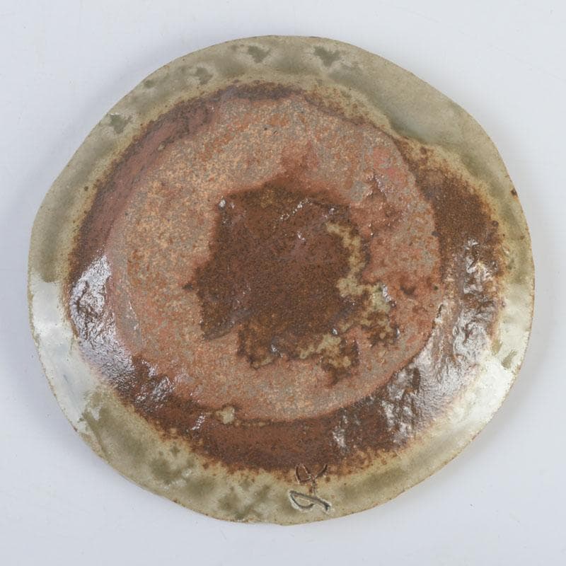 和食器 茶懐石 幸兵衛窯 灰釉 銘々皿 五客 共箱 N 9396