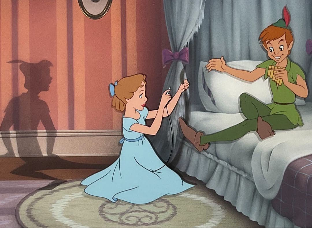 ディズニー限定セル画】ピーターパン ウェンディ 証明書付きの大人気