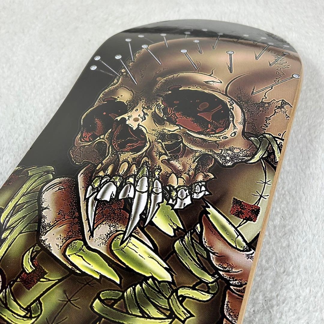 未使用 LLICA スケートボード デッキ ドクロ イラスト メタリカ