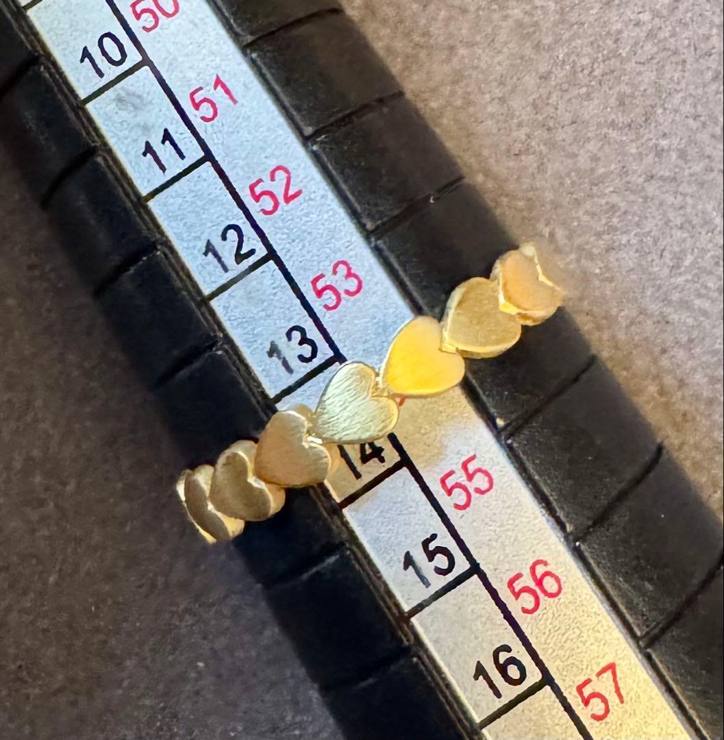 現行品◆マリーエレーヌドゥタイヤック◆K20*ラブバンドリング*14号*ハート