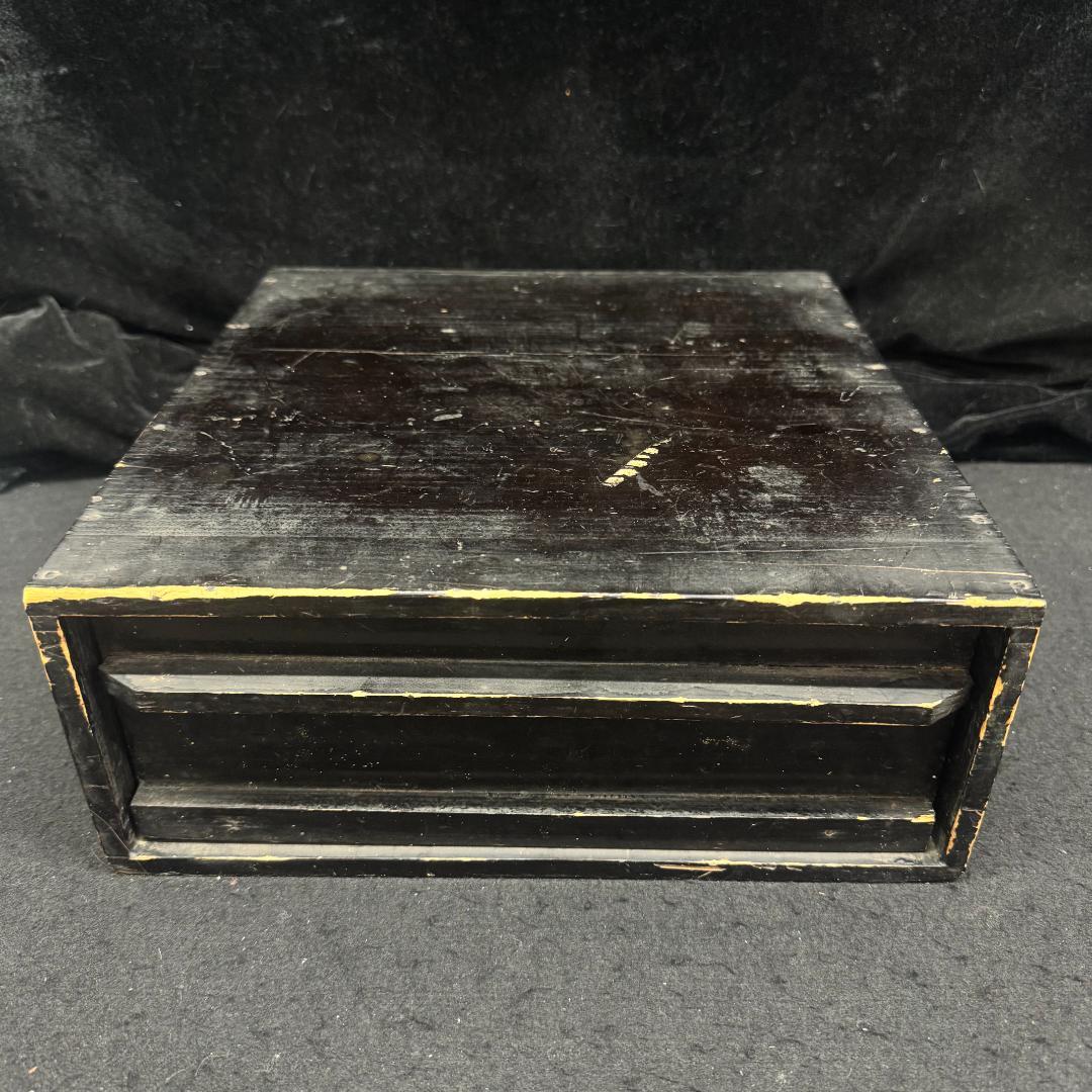 茶道具 金彩菊花蒔絵 重台 四方盆　共箱