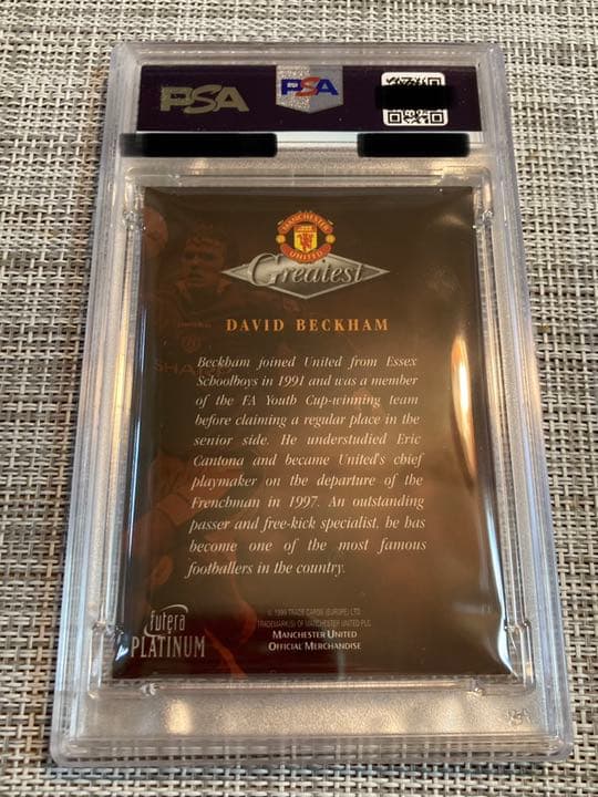 【鑑定済】サー・ベッカム　Futera Platinum Greatest