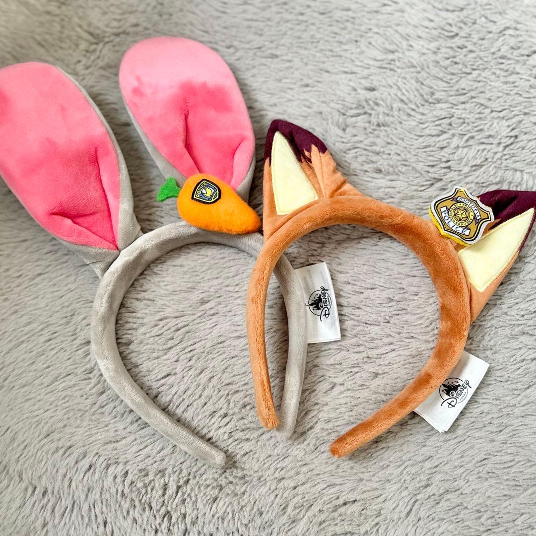 美品☆即発送】 上海ディズニー限定 ニック ジュディ カチューシャ