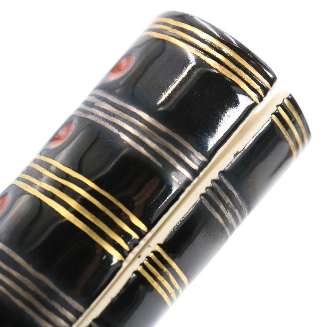 手塚桐鳳作 仁清筒香合 茶道具 共箱共布 共箱 C189 1F18