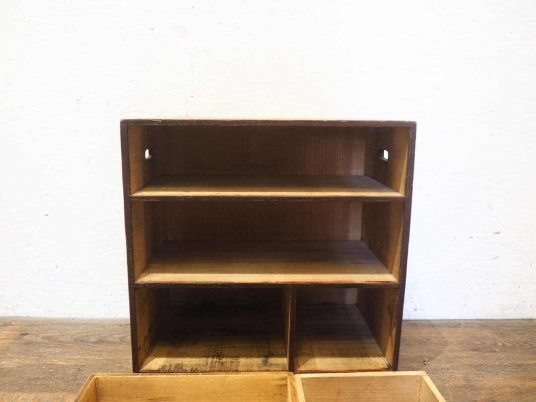 1188 アンティーク 小箪笥 和タンス 収納棚 引き出し ケース レトロ