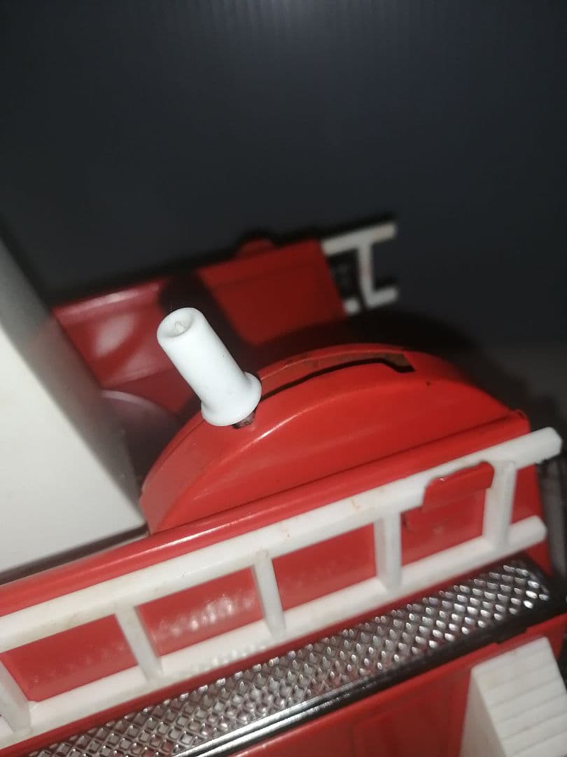 シュノーケル消防車　アメリカンレトロトイ　ブリキ製