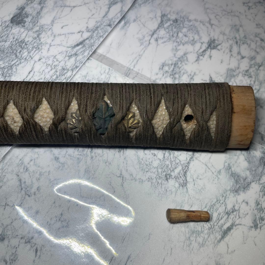 刀装具 セット 柄 刀 脇差 短刀 目釘 時代物 骨董品 アンティーク 蔵出し