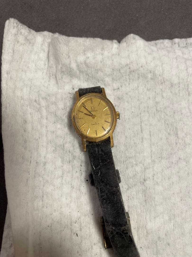 オメガ　OMEGA レディース　Qz 変えベルト付き