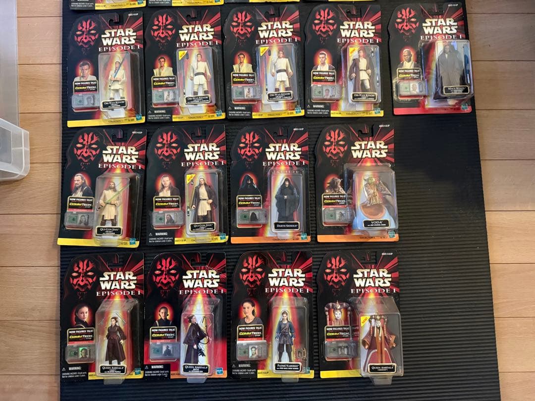 未開封スターウォーズ　エピソード1 ベーシックフィギュア　コムテック30種33個