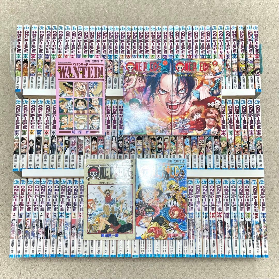 ONE PIECE ワンピース 1 〜 113巻 + 関連本3冊/ 全巻セット