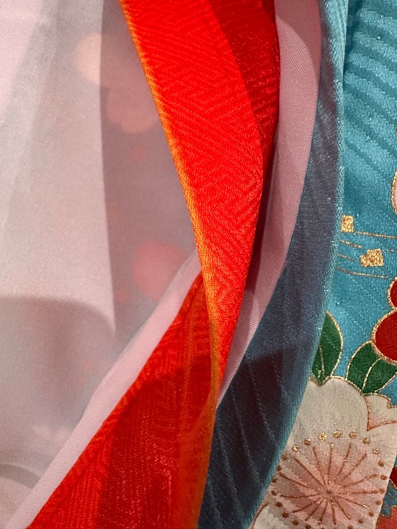 正絹　着物　フルセット　だらり帯　7歳