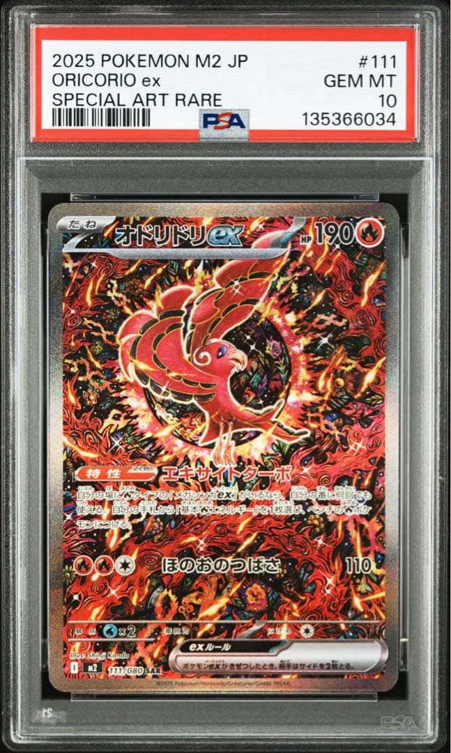 【PSA10】3連番　オドリドリex SAR