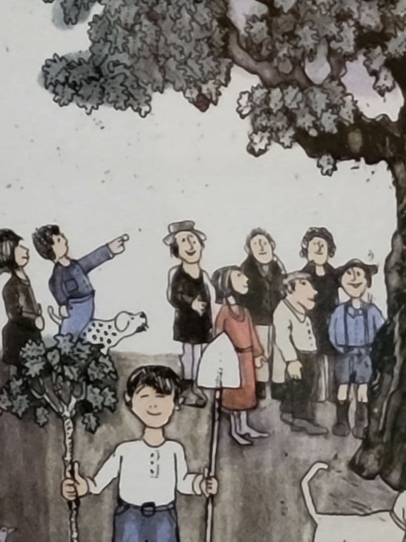 グラハムクラーク☆「ちいさなどんぐりから」 192/300部☆銅版画彩色