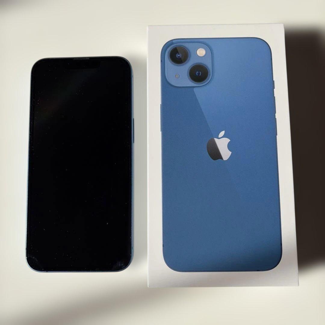 超美品 iPhone13 「バッテリー89%」128GB SIMフリー ブルー - メルカリ
