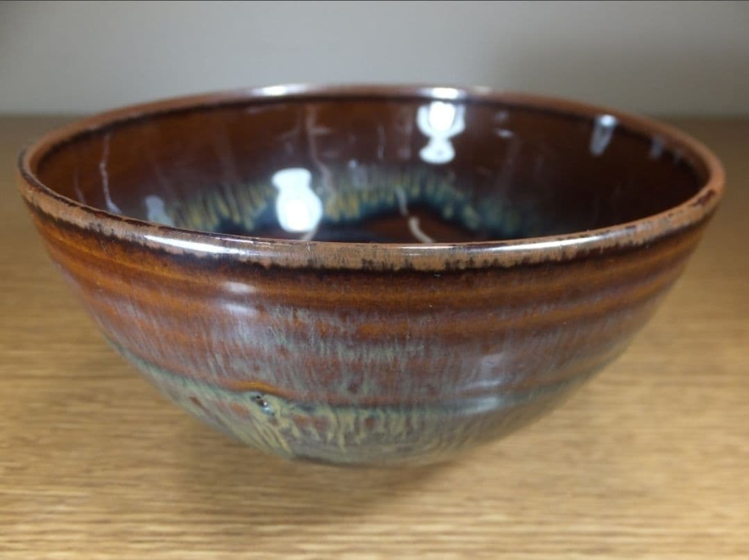 真作保証 鬼丸雪山 自作 高取茶碗 高取焼 小石原焼 コレクター放出品