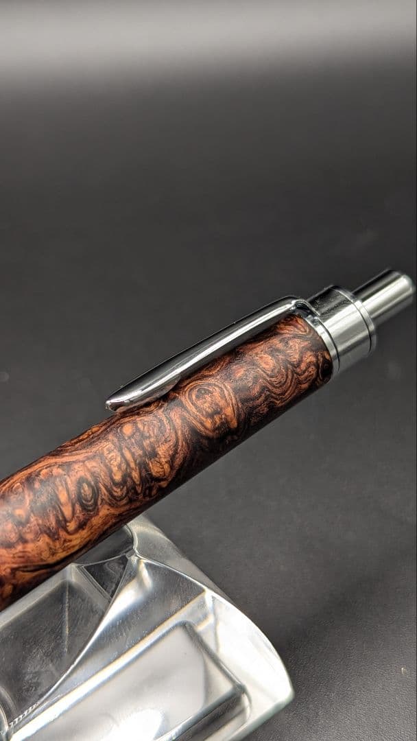 327ペン工房翌檜 超極上 ホンジュラスローズウッド 瘤杢 木軸シャーペン