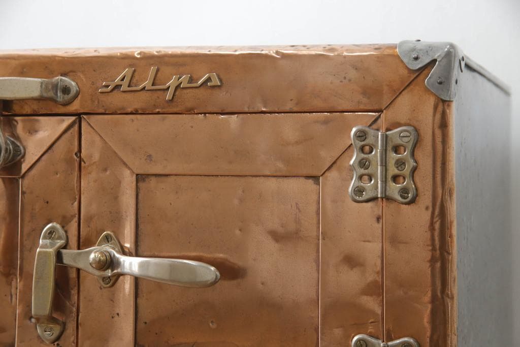 木製冷蔵庫 昭和レトロ アンティーク 氷型冷蔵庫 Alps 日本製 古民家カフェ