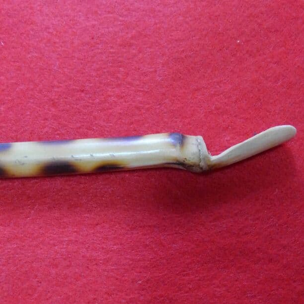 焼斑茶杓 標高1000 M 曲がり竹使用