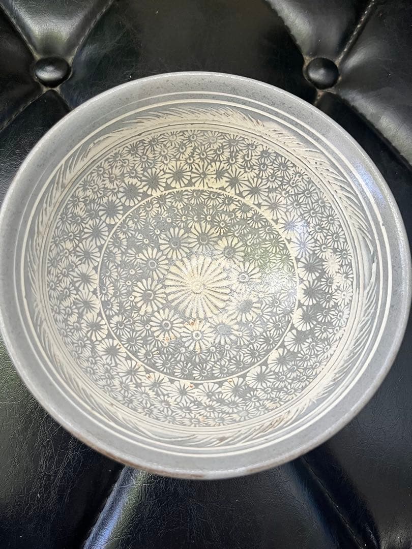 高麗三島手茶碗 青山 外刷毛目 茶道具 三島茶碗