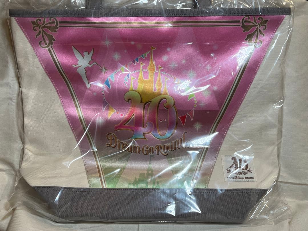 東京ディズニーランド 40周年 ガーランド トートバッグ 大 40周年