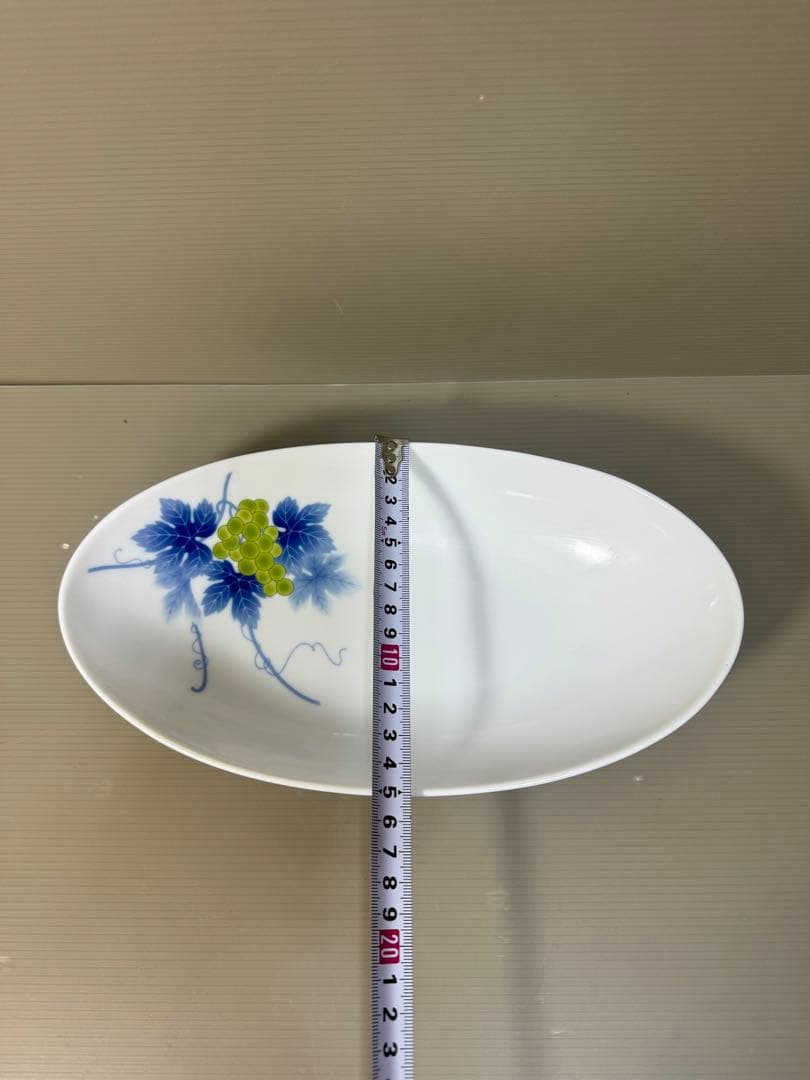 2219 香蘭社　葡萄　オーバルボウル