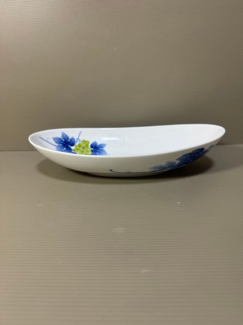 2219 香蘭社　葡萄　オーバルボウル