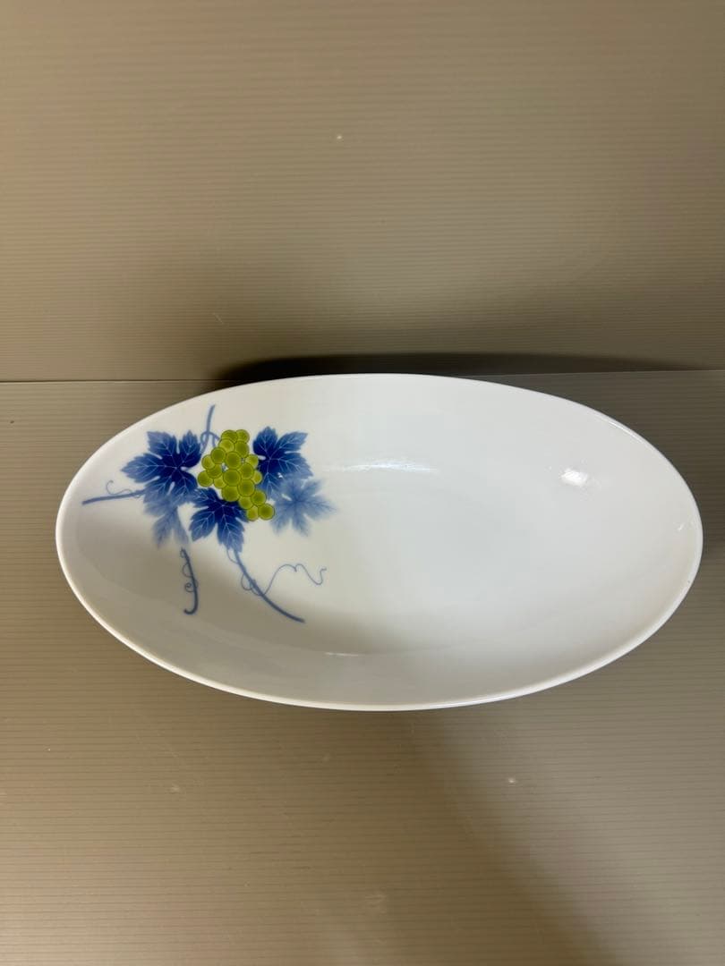 2219 香蘭社　葡萄　オーバルボウル