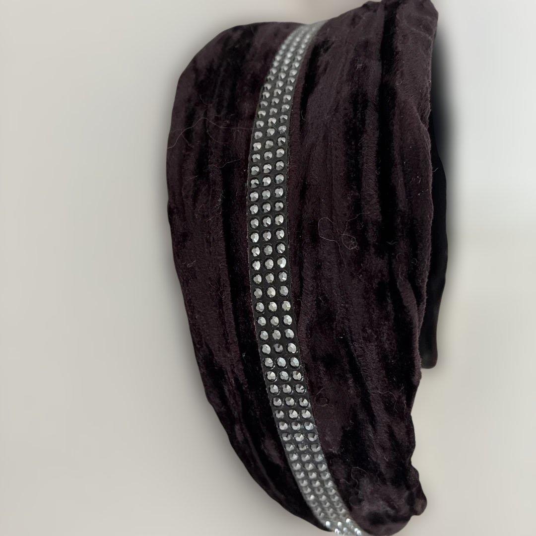 ALEXANDRE DE PARIS アレクサンドルドゥパリ　ベロアカチューシャ