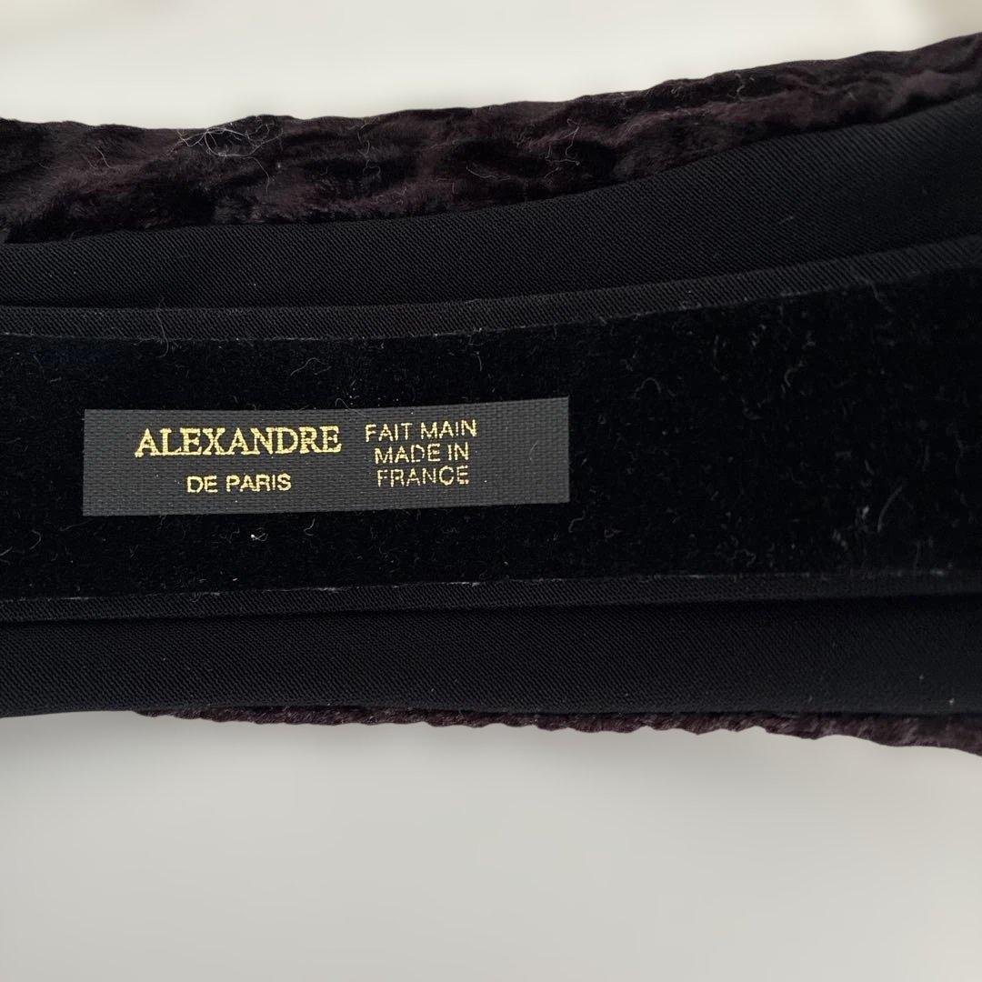 ALEXANDRE DE PARIS アレクサンドルドゥパリ　ベロアカチューシャ