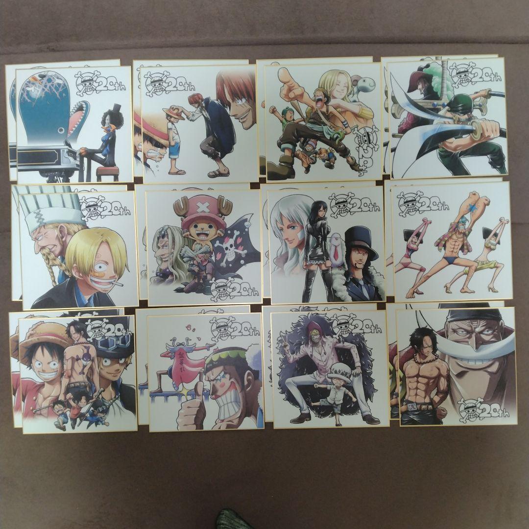 一番くじ　ワンピース　20th　フィギュア 色紙