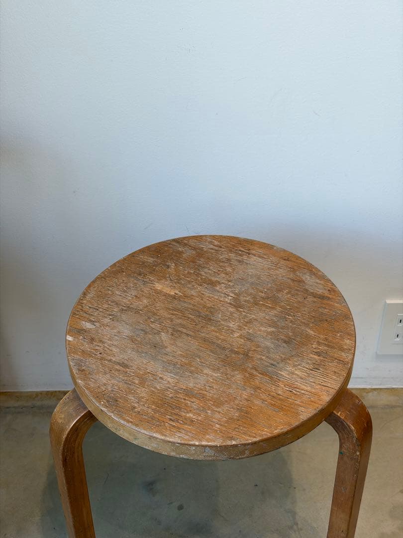 50年代 stool60 artek Alvar Aalto バックスタンプ有