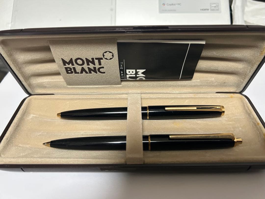 (美品)1970年代MONT BLANC ボールペン 、シャーペンシル黒
