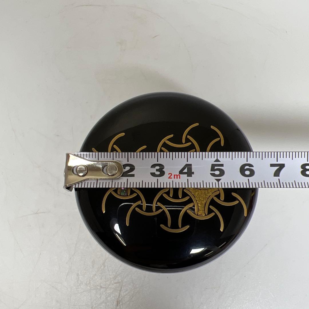 荒井喜峰 独楽継蒔絵 中棗 共箱 高さ約7㎝ 東