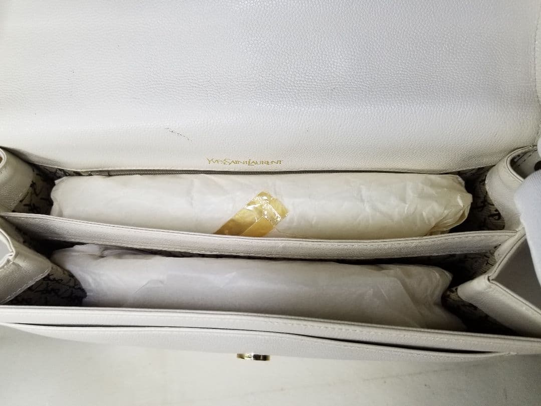 YSL イヴサンローラン レザー フラップ ワン ショルダーバッグ ２WAY