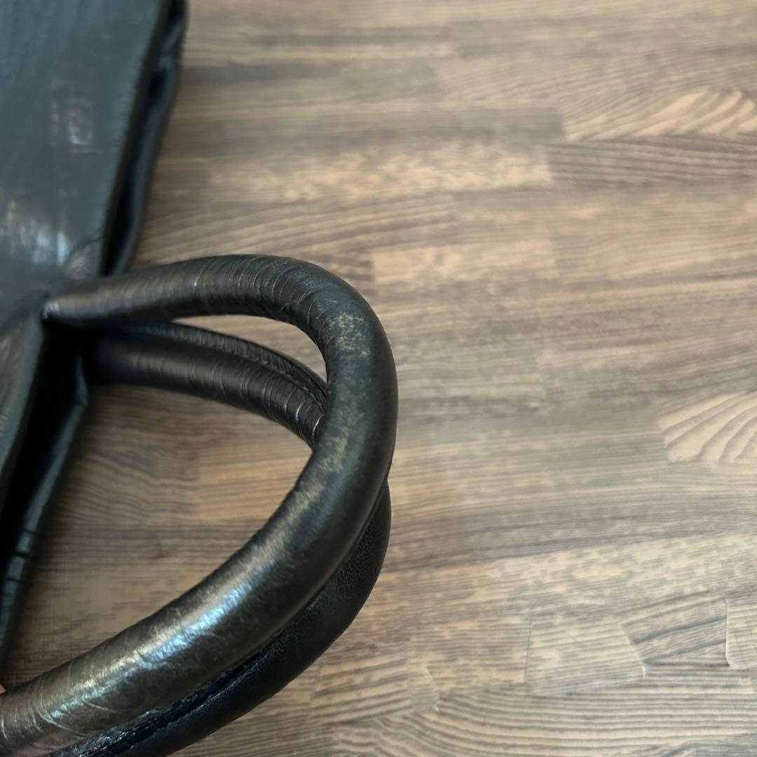 【M＋ エムピウ テネラ ブラック】　レザーバッグ　革鞄