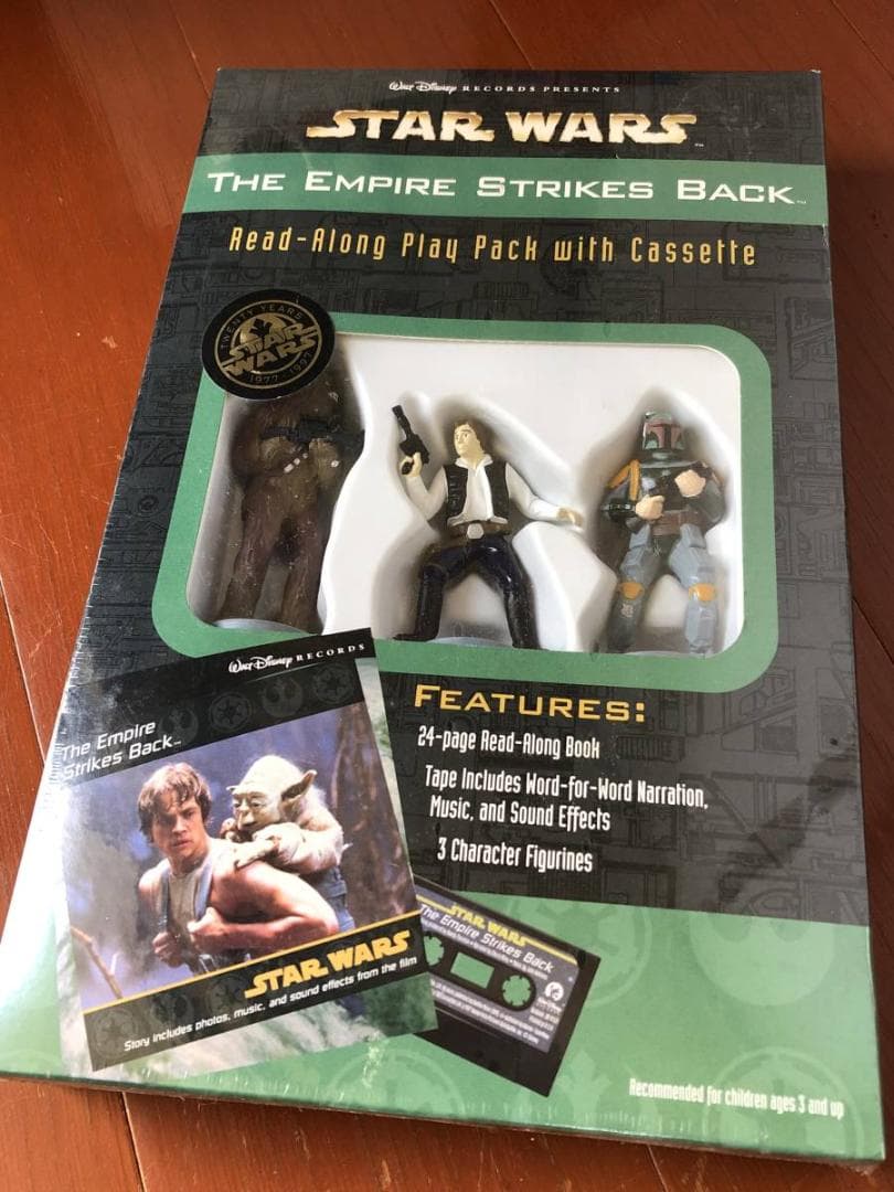 STAR WARS・スターウォーズ カセットブック3点セット フィギュア付限定版