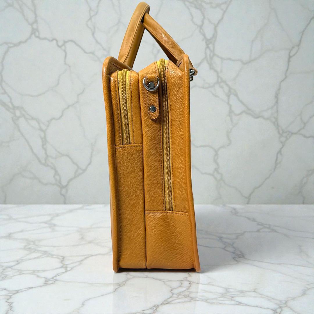 《美品》INDEED インディード ビジネスバック ブリーフケース 収納多め