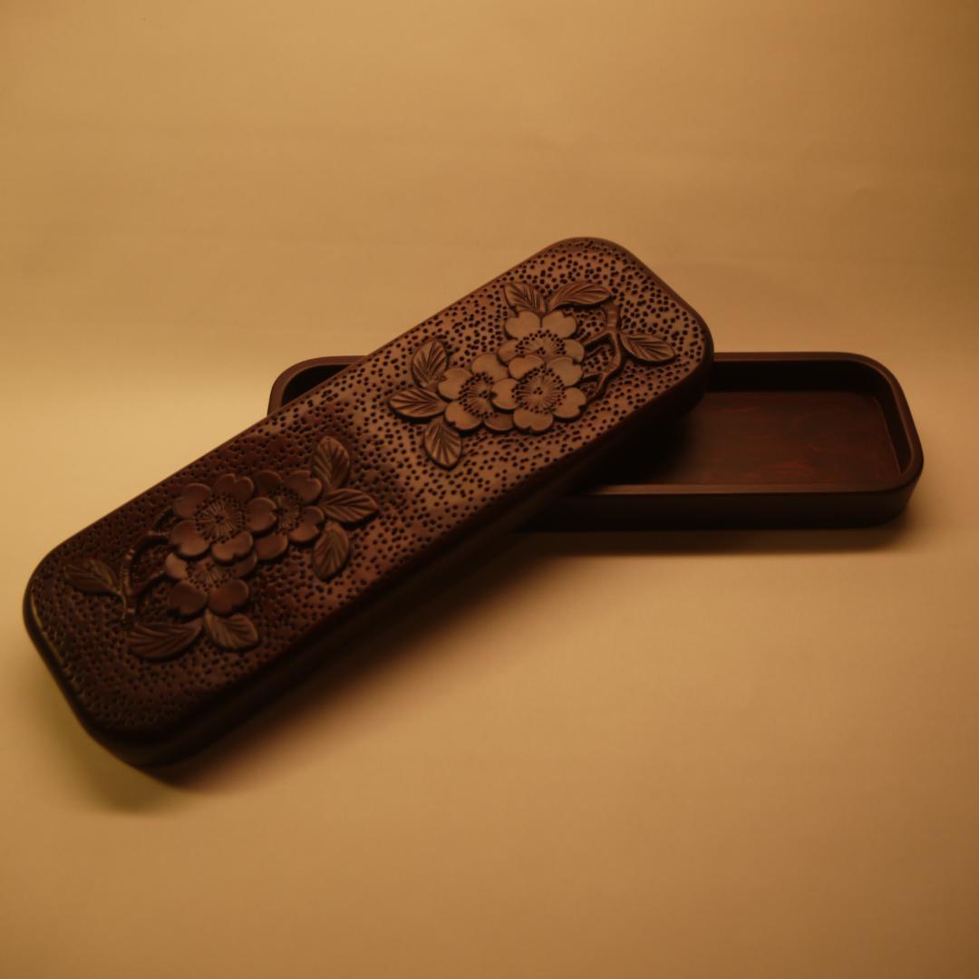 【美品】軽井沢彫　ペンケース