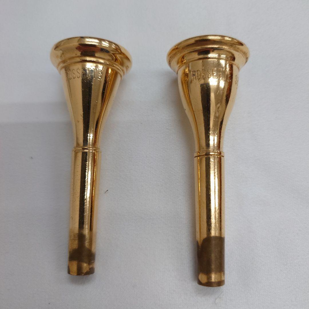 Fosset フレンチホルンマウスピース 金メッキ2個セット Fosset フレンチホルンマウスピース 金メッキ2個セット