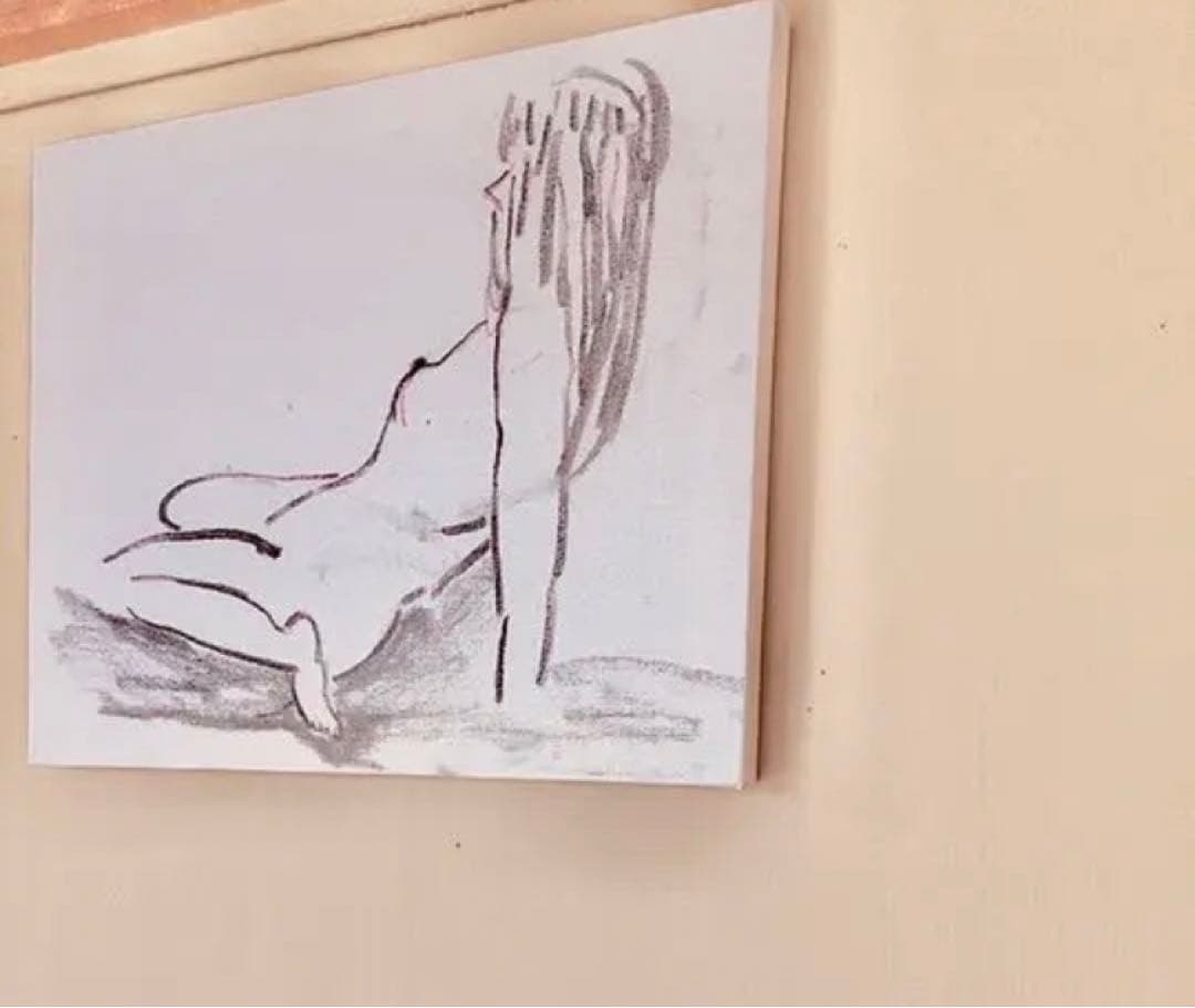 ◉［一点もの］［裸婦像］F3 木炭画エスキース